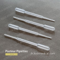 PLSATIC PASTEUR PIPETTE LAB Utilisation de 1 ml / 3 ml / 5 ml